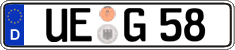 German license plate, Regular plates