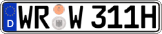 German license plate, Plates for oldtimers (type 
