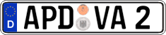 German license plate, Regular plates