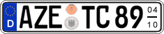 German license plate, Seasonal plates