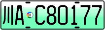 License plate of China, Electric vehicles