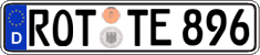 German license plate, Regular plates