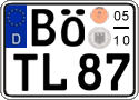 German license plate, Seasonal plates
