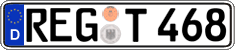 German license plate, Regular plates