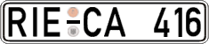 German license plate, Regular plates