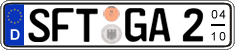 German license plate, Seasonal plates