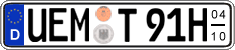 German license plate, Seasonal plates (Oldtimers)