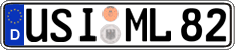 German license plate, Regular plates