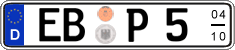 German license plate, Seasonal plates