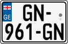 License plate of Georgia, Cars (2014)