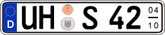 German license plate, Seasonal plates