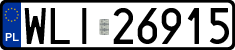 License plates of Poland, Regular car plates
