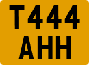 License plate of the United Kingdom, 1983 year system