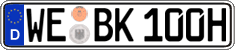 German license plate, Plates for oldtimers (type 