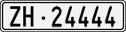 License plate of Switzerland, Cars