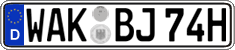 German license plate, Plates for oldtimers (type 