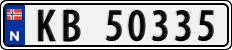 License plate of Norway, Cars