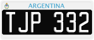 License plate of Argentina, Cars (1995, ABC 123)