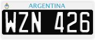 License plate of Argentina, Cars (1995, ABC 123)