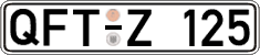 German license plate, Regular plates