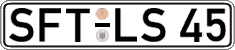 German license plate, Regular plates