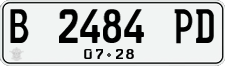 License plate of Indonesia, Regular plates