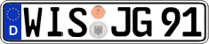 German license plate, Regular plates
