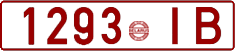 License plate Belarus, Cars (1992)