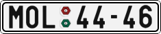 License plate of the Czech Republic, Cars (1960)