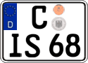 German license plate, Regular plates