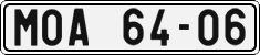 License plate of the Czech Republic, Cars (1960)