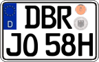 German license plate, Plates for oldtimers (type 