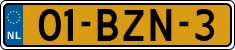 License plate of the Netherlands, Heavy Commercial Vehicles (1994 system)
