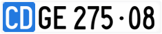 License plate of Switzerland, Diplomatic
