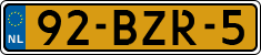 License plate of the Netherlands, Heavy Commercial Vehicles (1994 system)