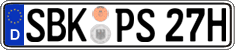 German license plate, Plates for oldtimers (type 