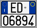 License plate of Italy, Motorcycles (1994 year series)