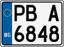 License plate of Bulgaria, Motorcycles