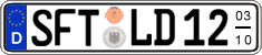 German license plate, Seasonal plates