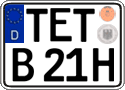 German license plate, Plates for oldtimers (type 