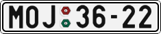 License plate of the Czech Republic, Cars (1960)