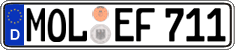 German license plate, Regular plates