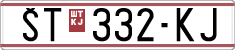 License plate of North Macedonia, Regular plates (1993)