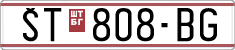License plate of North Macedonia, Regular plates (1993)