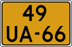 License plate of the Netherlands, Cars