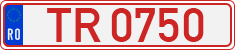 License plate of Romania, Provisional