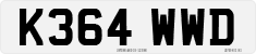 License plate of the United Kingdom, 1983 year system