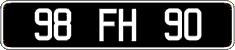 French license plate, FNI