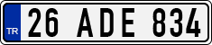 License plate of Turkey, Regular plates