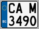 License plate of Bulgaria, Motorcycles